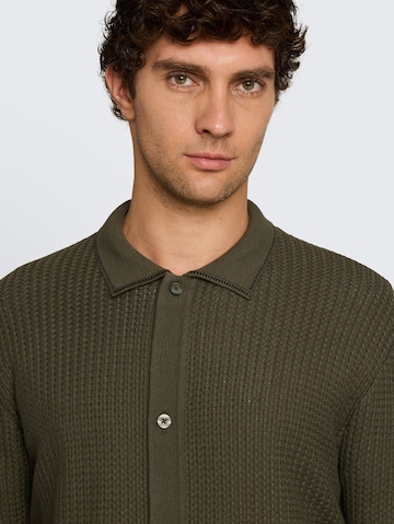 Vestes en maille TOM TAILOR DENIM en vert
