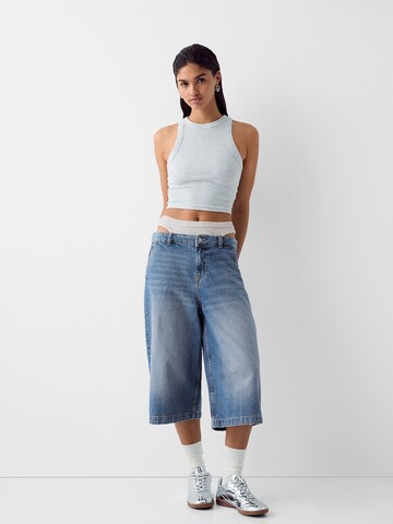 Bershkaregular Traperice - plava boja