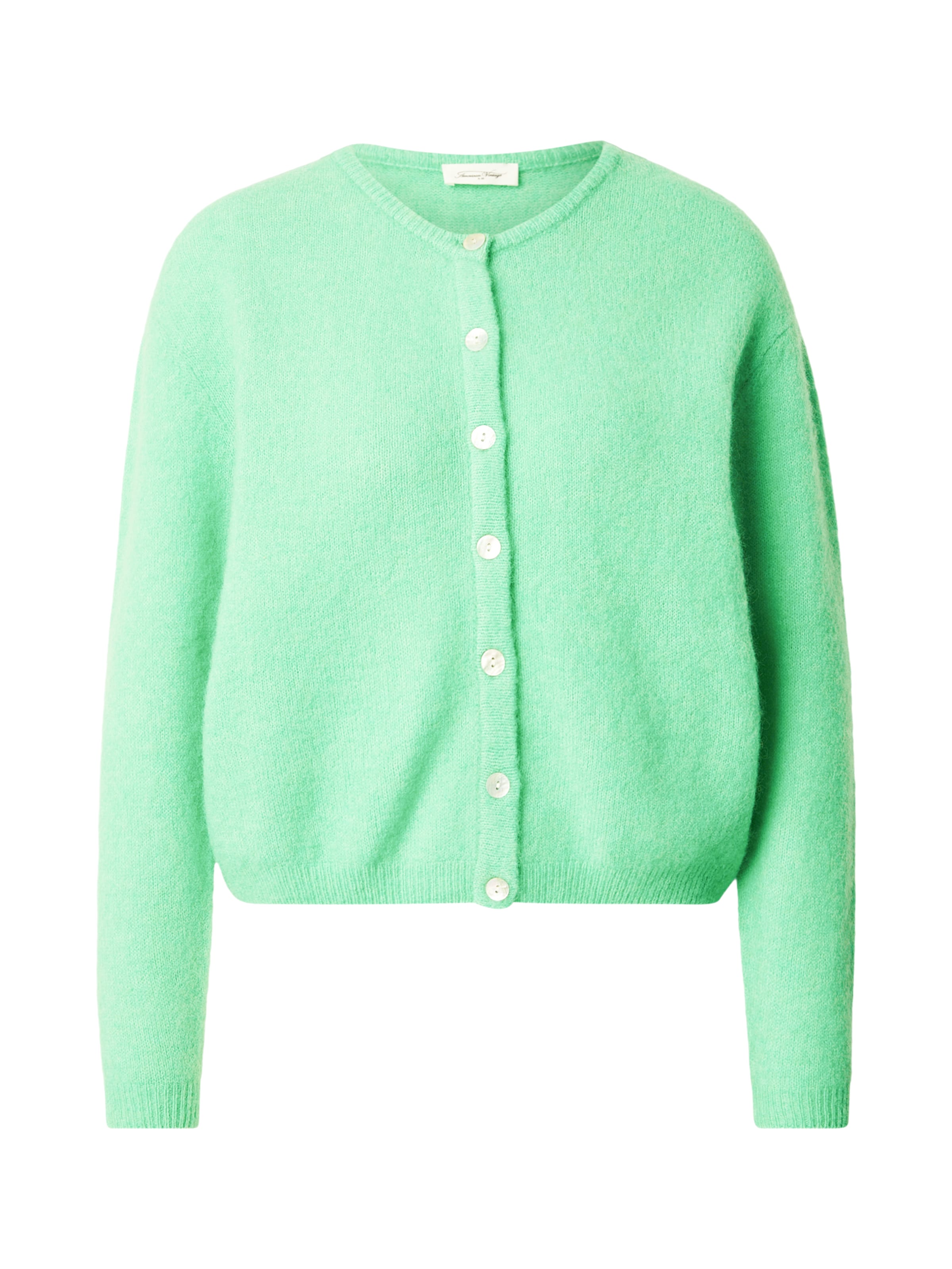 AMERICAN VINTAGE Pletena jopa 'VITOW' | svetlo zelena barva, Prikaz izdelka