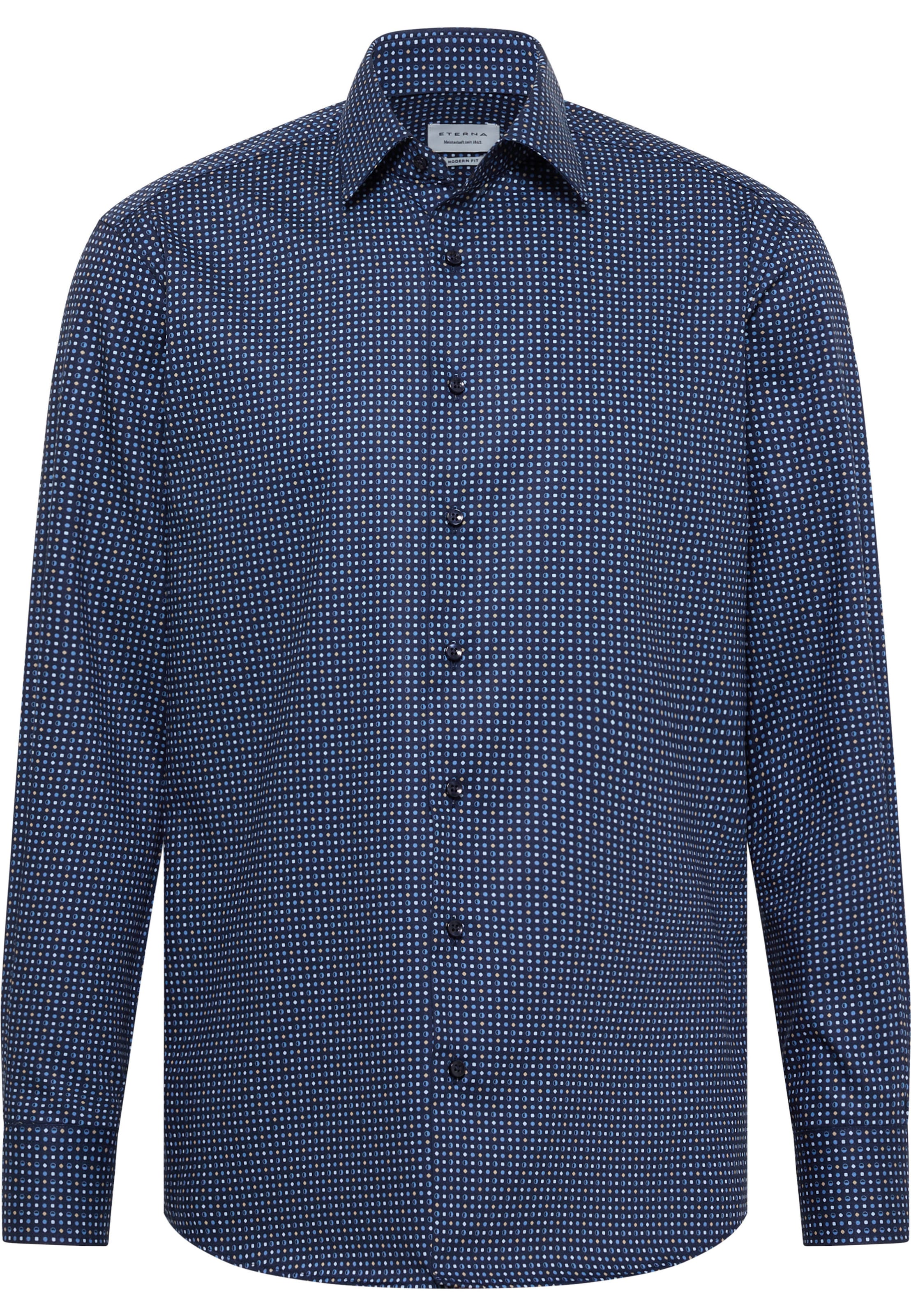 ETERNA Business Shirt in Navy / Light blue / White, Item view