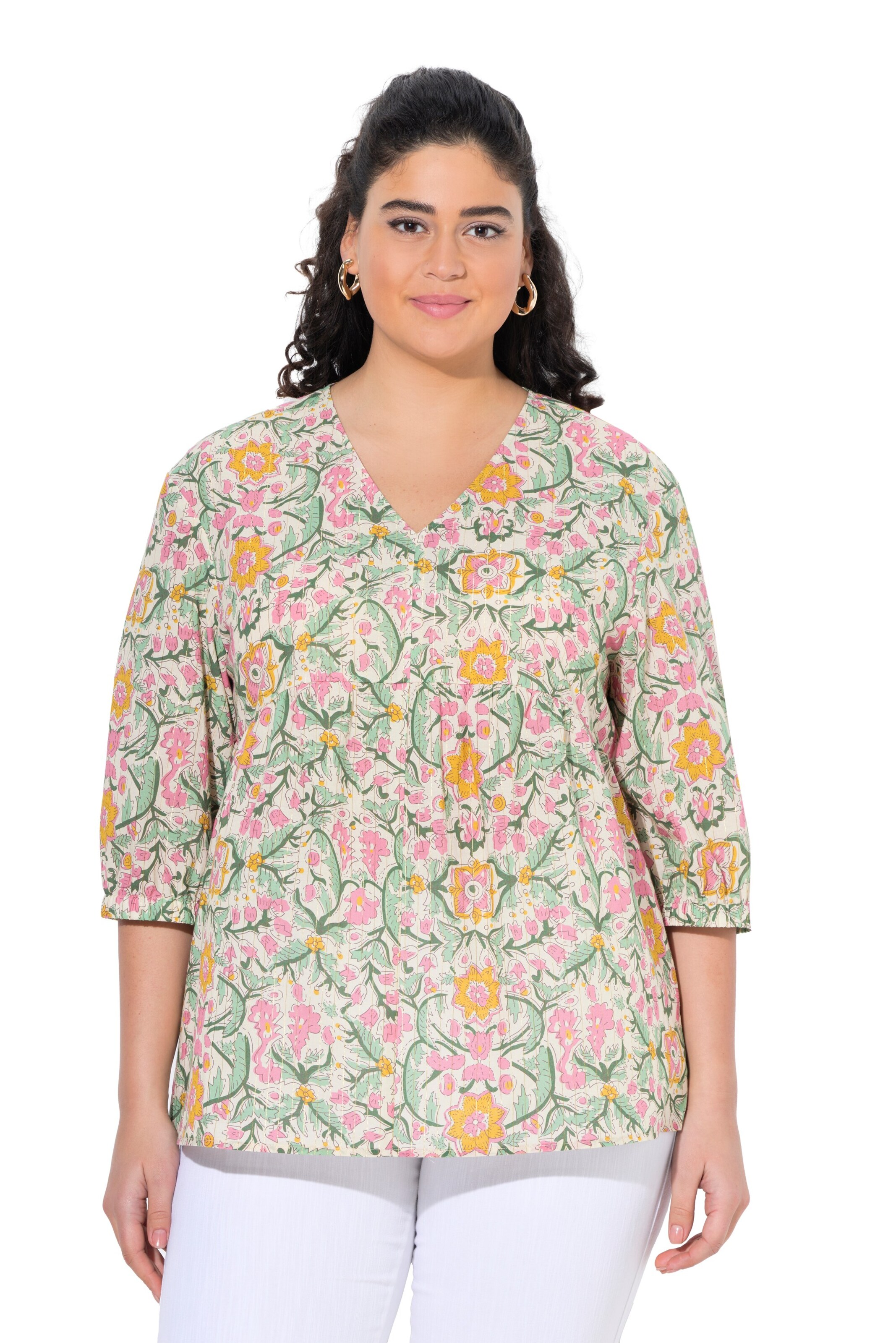 Ulla Popken Tunic in Green: front