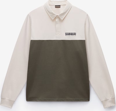 NAPAPIJRI Koszulka 'Mont' w kolorze jasny beż / oliwkowy / czarnym, Podgląd produktu