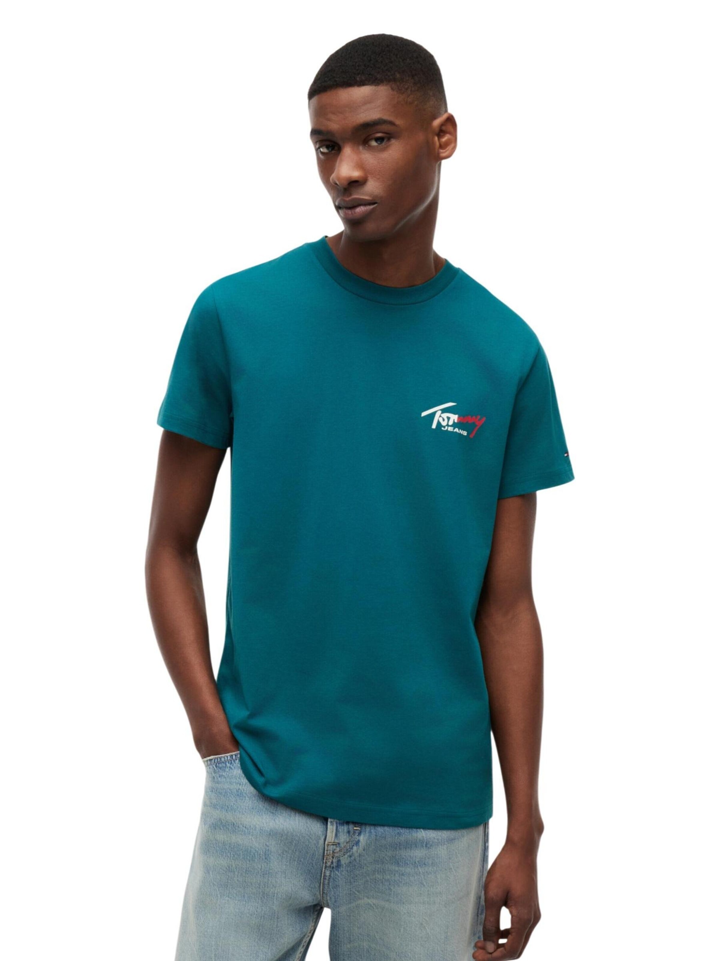 Maglietta 'DM0DM22538' di Tommy Jeans in verde