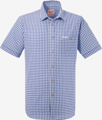 STOCKERPOINT Comfort fit Traditional Button Up Shirt in Blue