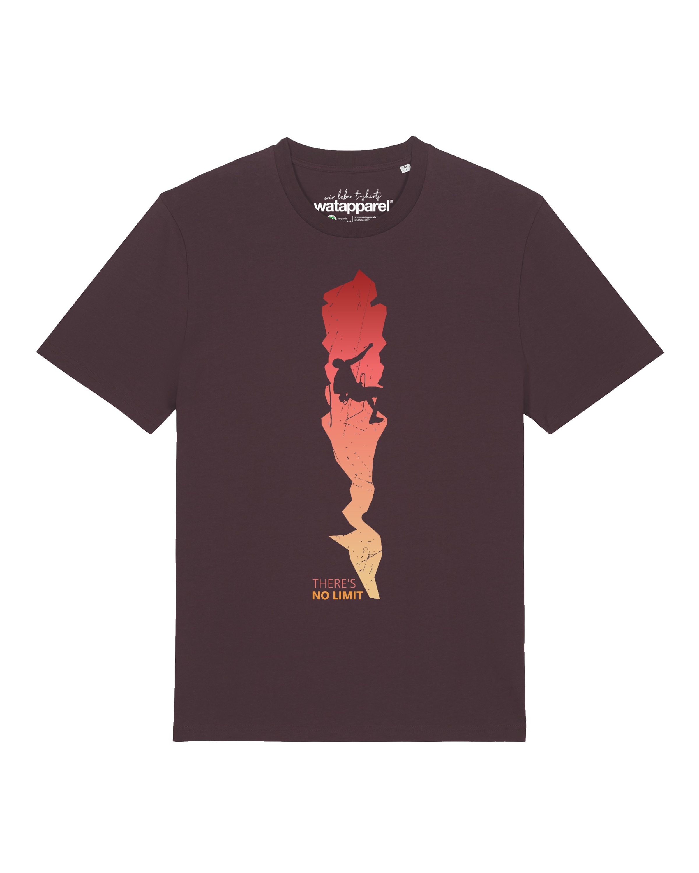 T-Shirt 'There's No Limit' Watapparel en rouge : devant