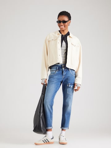 Herrlicher - Tapered Pantalón vaquero cargo 'Dido' en azul