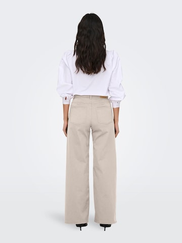 ONLY Wide leg Trousers 'MADISON' in Grey