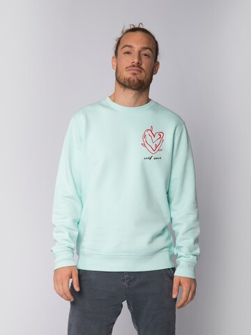 Felpa 'Self Love' di Watapparel in blu: frontale