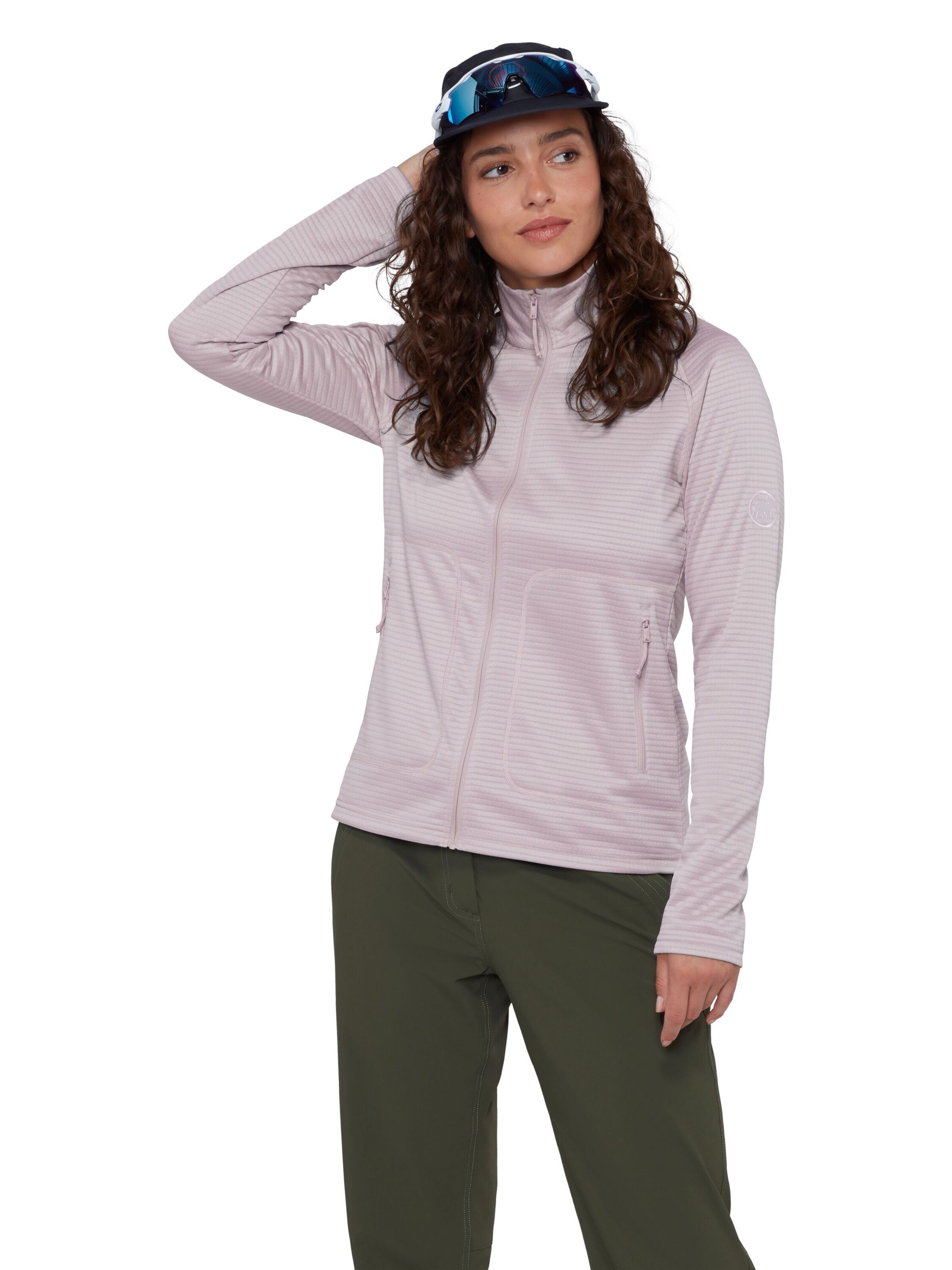 MAMMUT Funktionsfleecejacke in Lila: Vorderseite