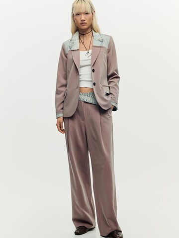 DesigualWide Leg/ Široke nogavice Hlače s naborima - crvena boja