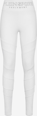 Plein Sport Skinny Leggings 'Statement' in Weiß: Vorderseite