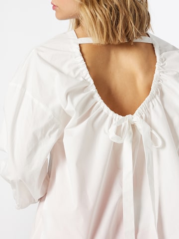 PULZ Jeans Blouse 'PERNILLA' in White