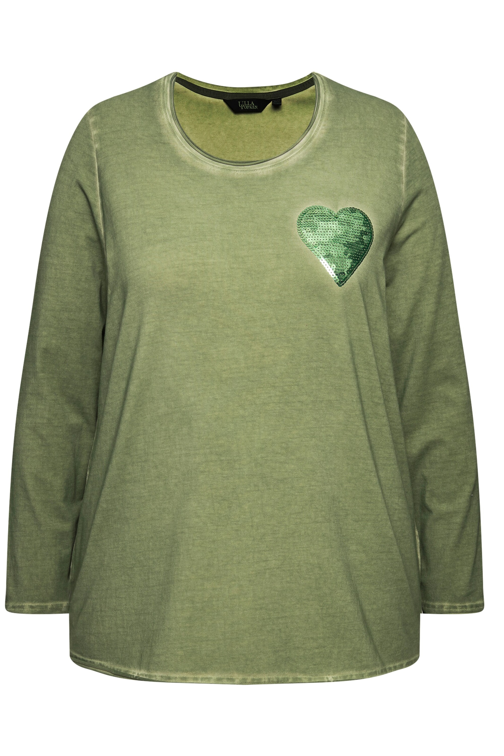 Ulla Popken Shirt in Groen: voorkant
