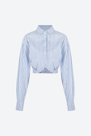 Aligne Blouse 'Flick' in Blauw: voorkant