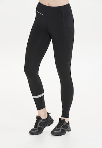 ENDURANCE Skinny Workout Pants 'Yames' in Black: front