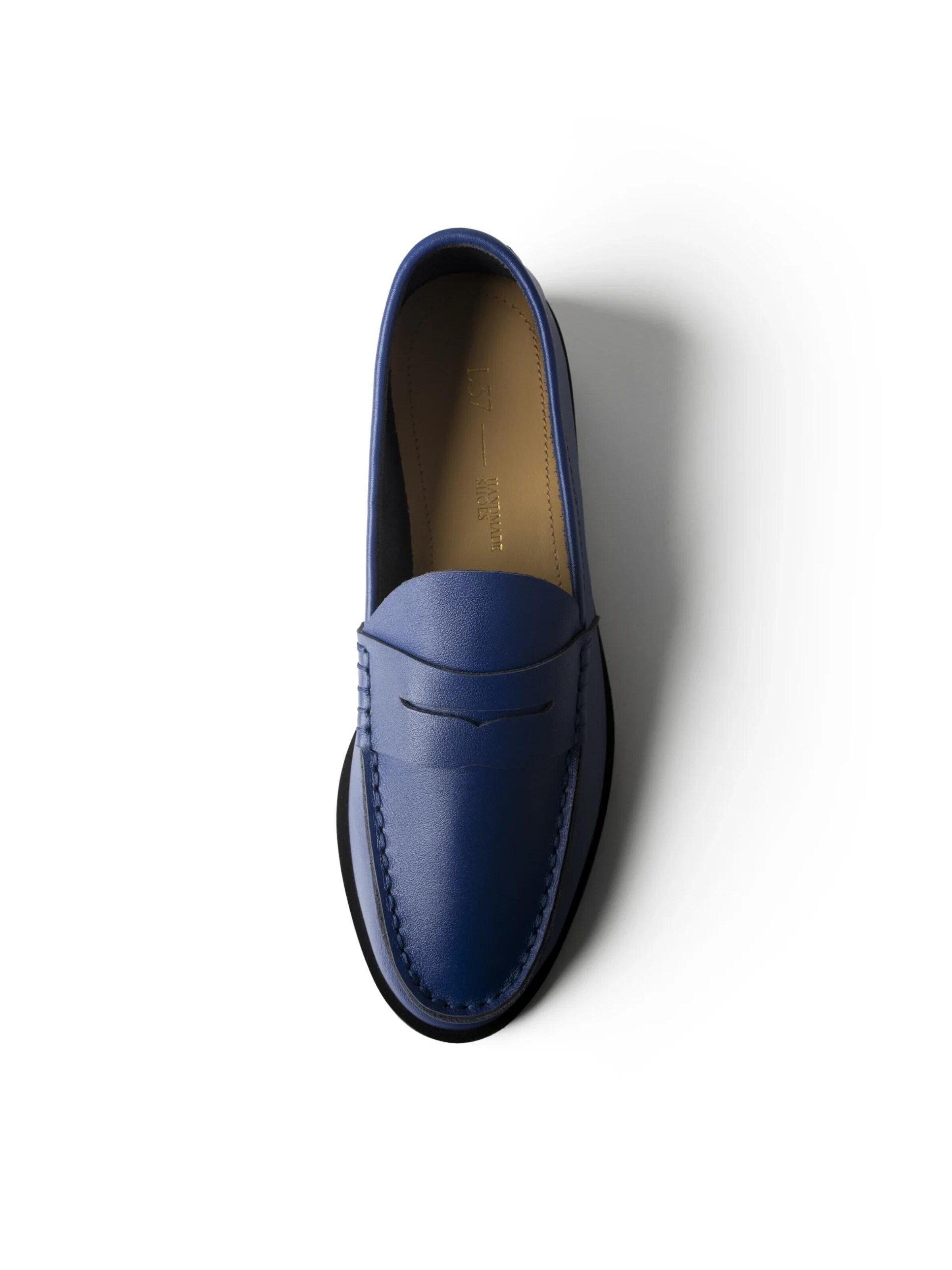 L37 HANDMADE SHOES Natikači 'TO MAKE IT EASIER' | modra barva