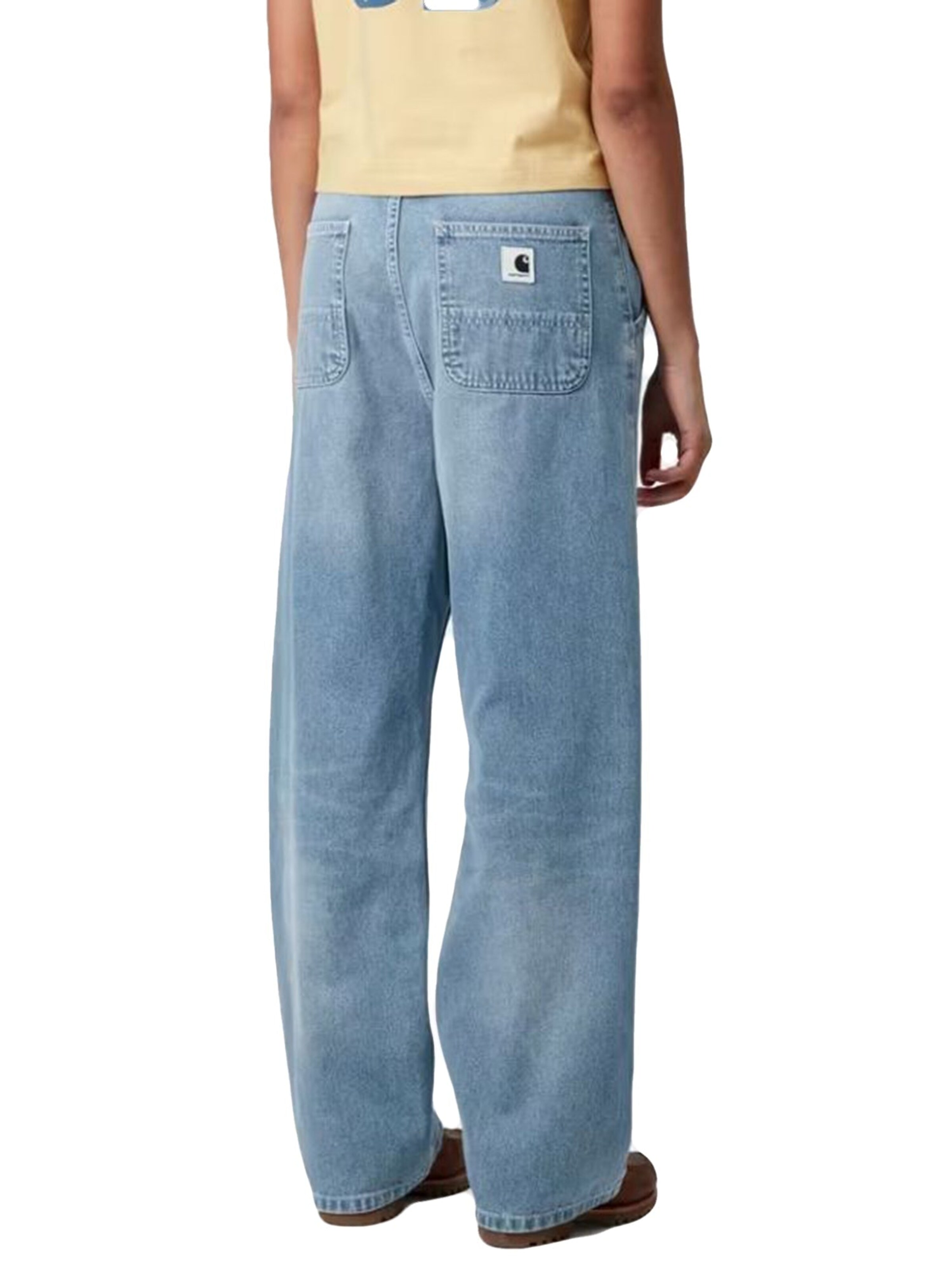 Carhartt WIP Baggy Jeans 'W' SIMPLE PANT BLUE LIGHT TRUE WASHED' i blå