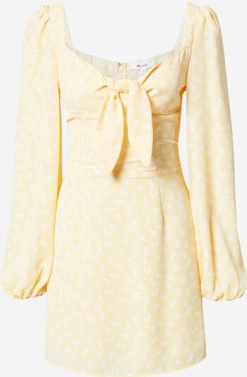 The Frolic Vestidos camiseiros em amarelo / branco, Vista do produto