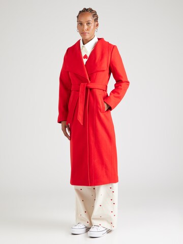 VILA Between-Seasons Coat 'VIDICA' in Red: front