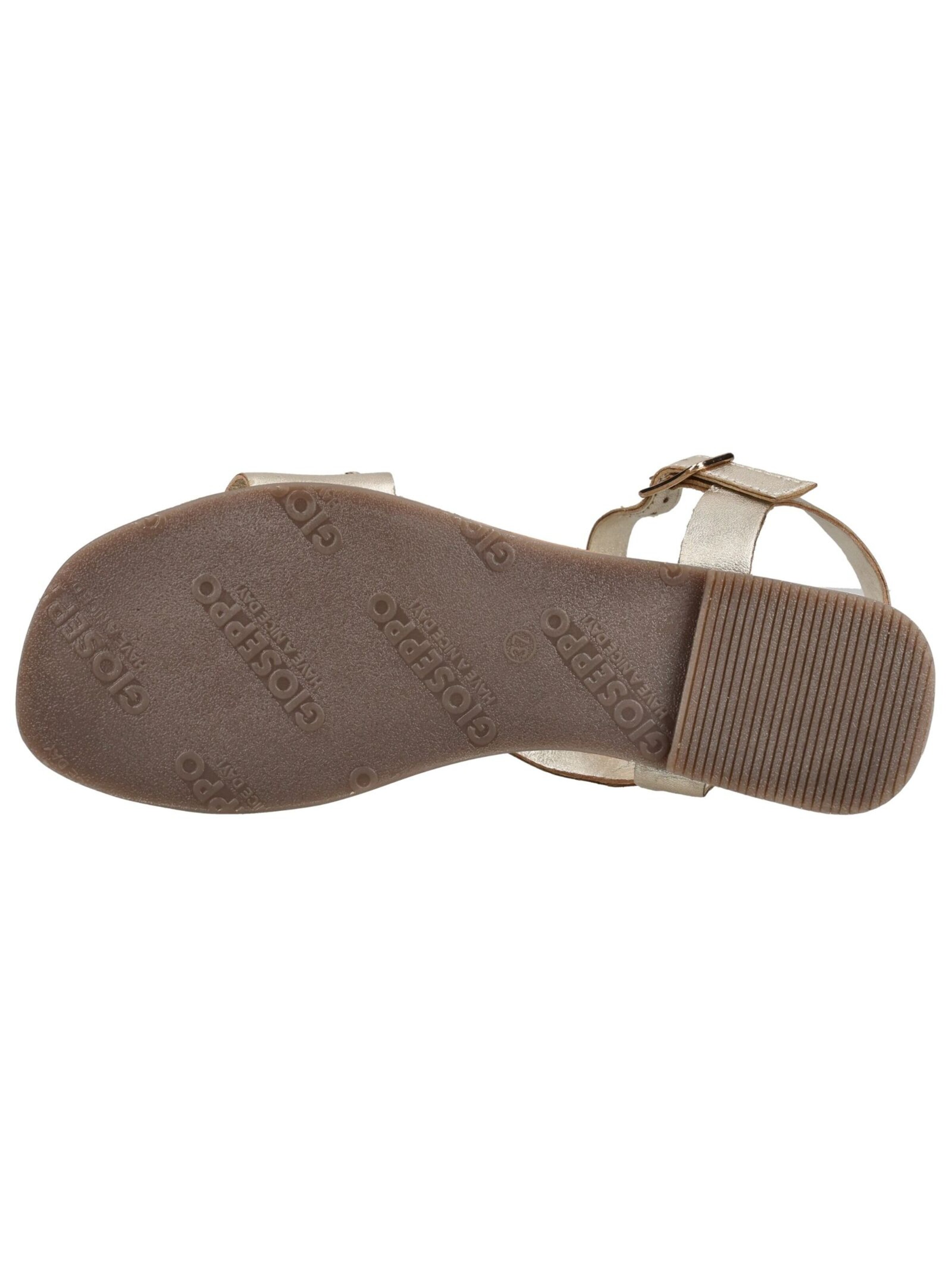 GIOSEPPO Strap sandal in Gold