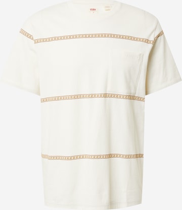 LEVI'S ® Shirt 'SS Pocket Tee RLX' in Beige: voorkant