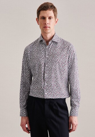 SEIDENSTICKER Regular fit Button Up Shirt 'SMART PERFORMANCE' in Grey: front