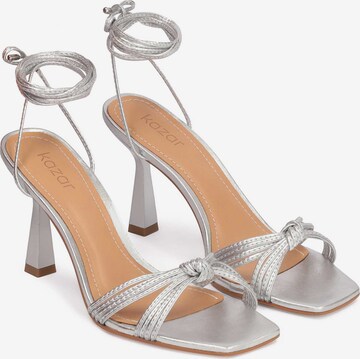 Kazar Strap Sandals in Silver