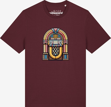 Watapparel Shirt 'Jukebox' in Rood: voorkant