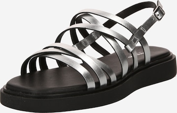 VAGABOND SHOEMAKERS Sandalen met riem 'CONNIE' in Zilver: voorkant
