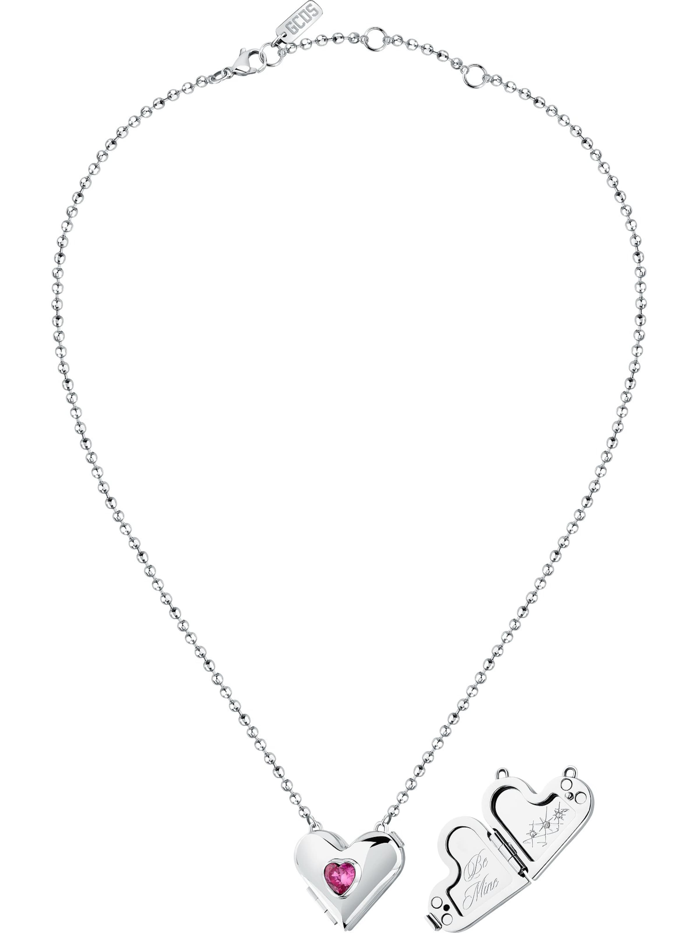 GCDS Necklace in Silver: front