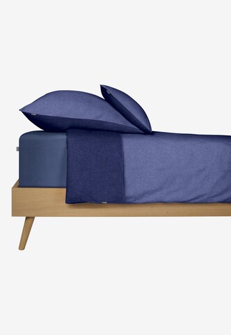 SCHIESSER Bed Sheet 'Finni' in Blue