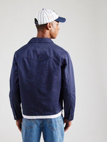 WRANGLER Φθινοπωρινό και ανοιξιάτικο μπουφάν σε μπλε: πίσω