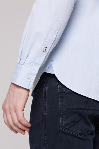 CAMP DAVID Slim fit Button Up Shirt in Blue