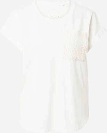 T-shirt TAIFUN en blanc : devant