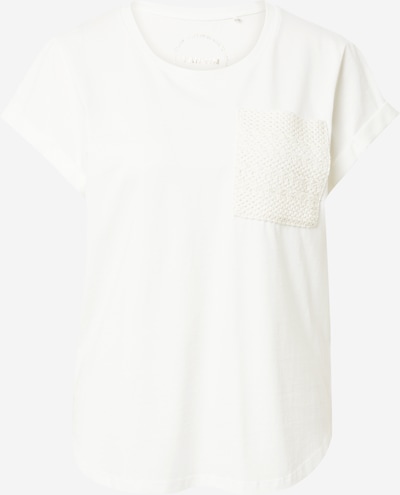 TAIFUN T-Shirt (GOTS) in wollweiß / naturweiß, Produktansicht