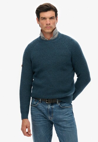Superdry Trui in Blauw: voorkant