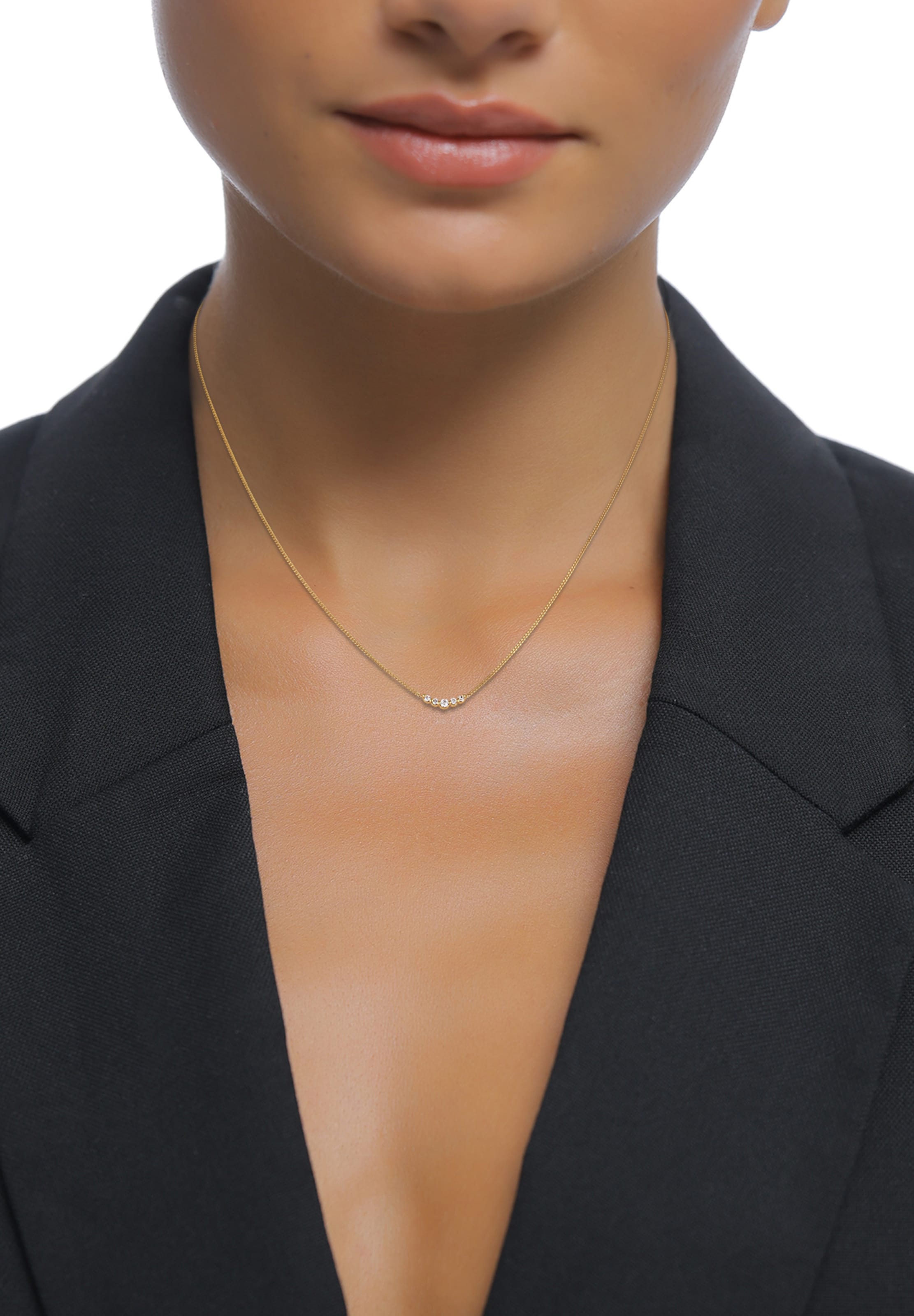 Elli DIAMONDS Kette in Gold: Vorderseite