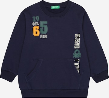 UNITED COLORS OF BENETTON Sweatshirt in Blue: front