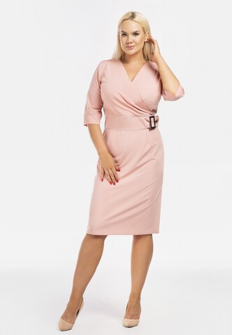 Robe 'HERMINA' Karko en rose : devant