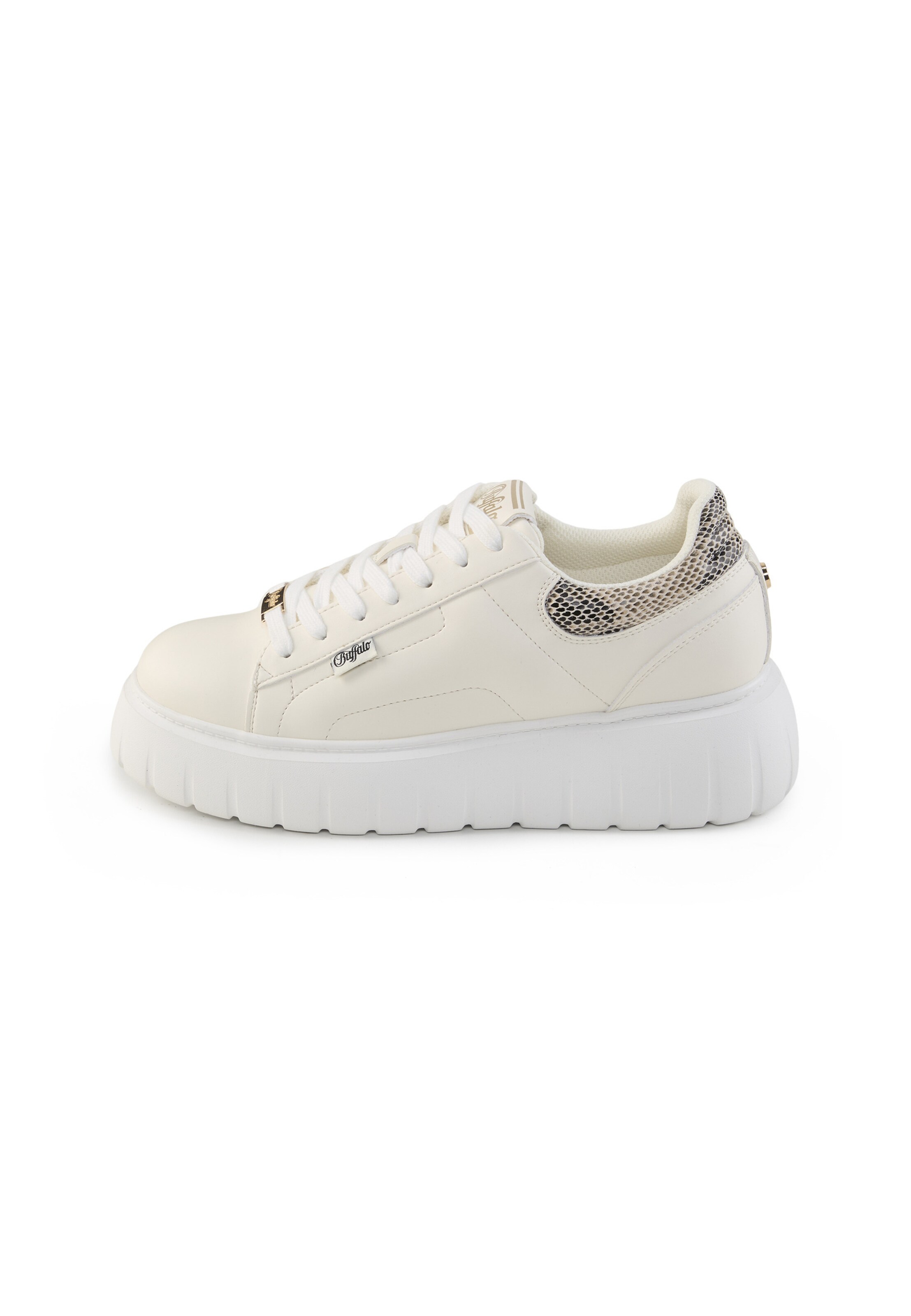 BUFFALO Platform trainers 'Queen One' in Dark brown / Natural white, Item view
