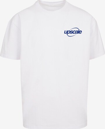 T-Shirt 'Good Life Quest' MT Upscale en blanc : devant