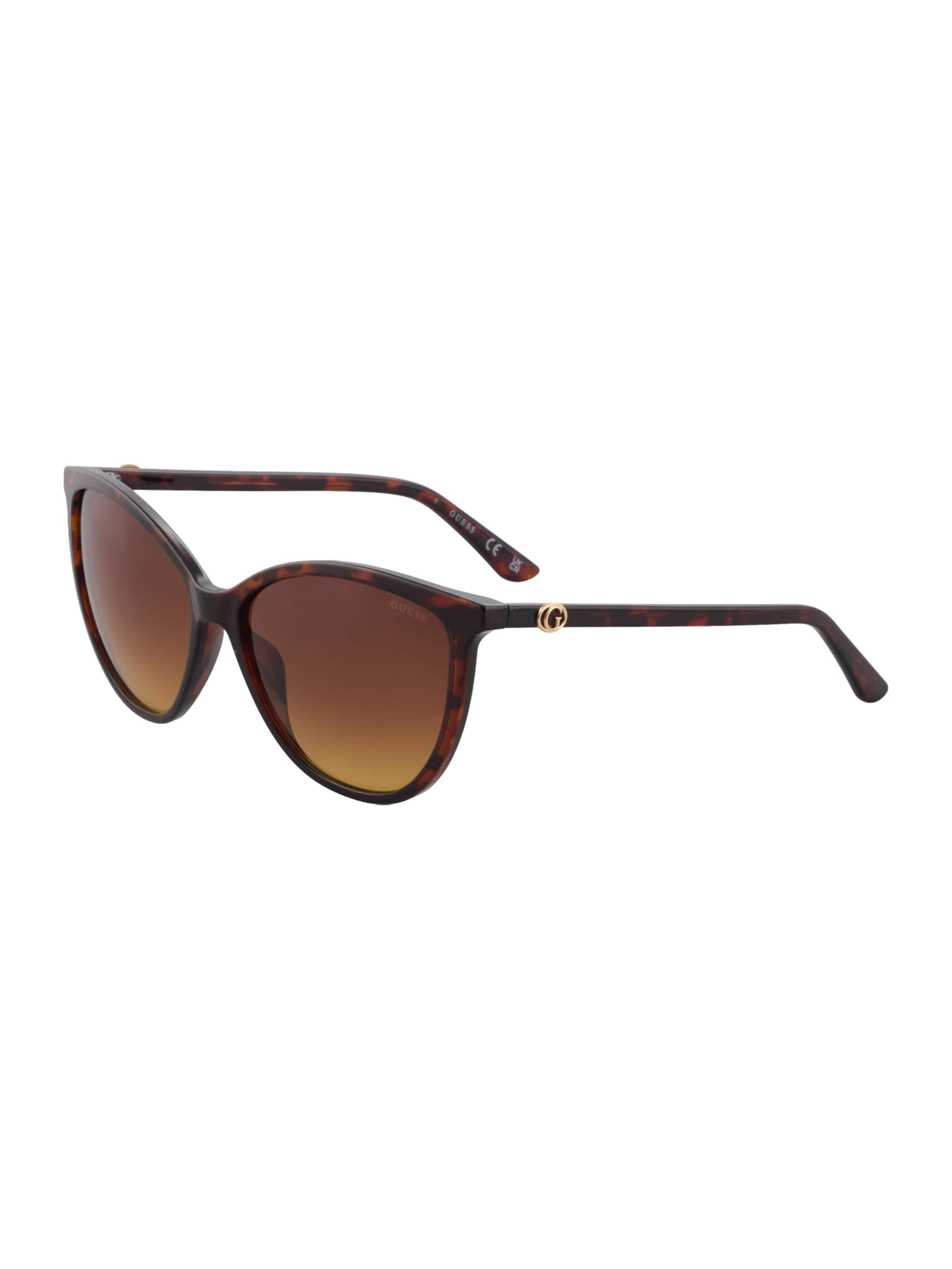 Lunettes de soleil GUESS en marron : devant