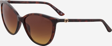 Lunettes de soleil GUESS en marron : devant