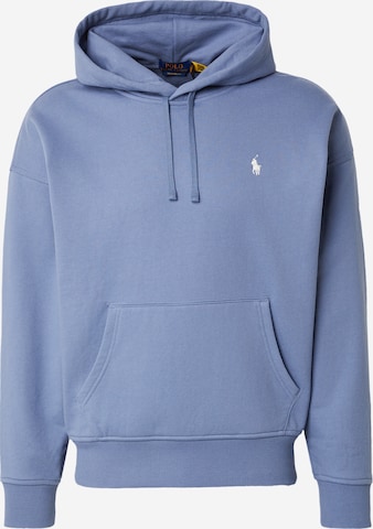 Bluză de molton de la Polo Ralph Lauren pe albastru: față