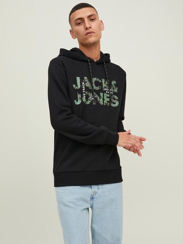 JACK & JONES Sweatshirt 'Tech' i svart: framsida