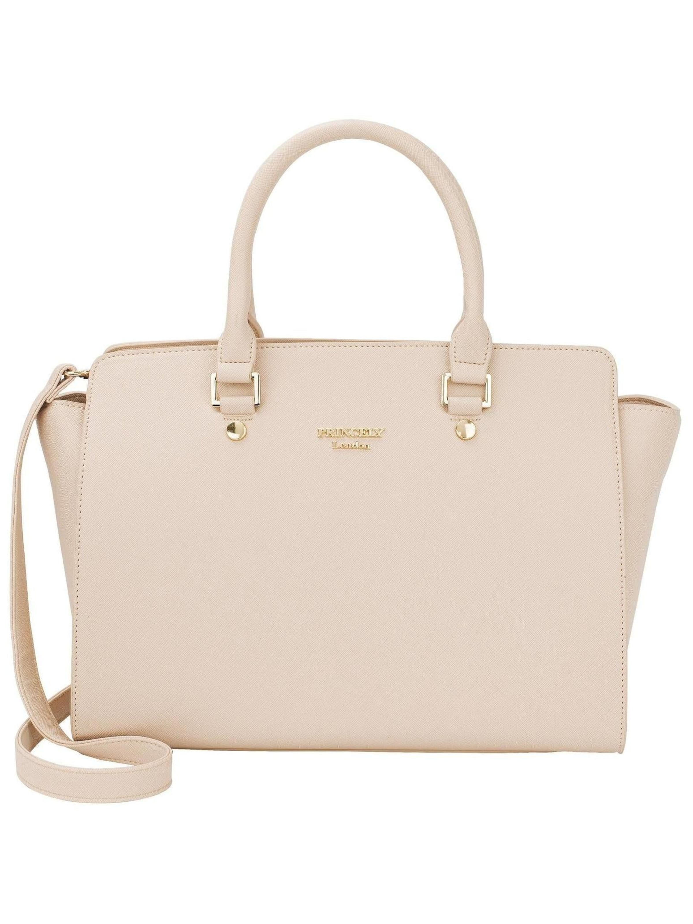 Princely London Handbag 'Katy' in Beige: front
