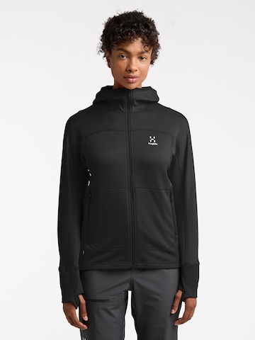 Haglöfs Athletic Fleece Jacket 'Betula' in Black: front