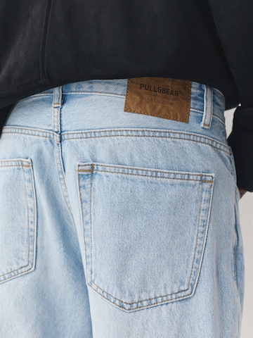 Pull&Bear Loosefit Džíny – modrá