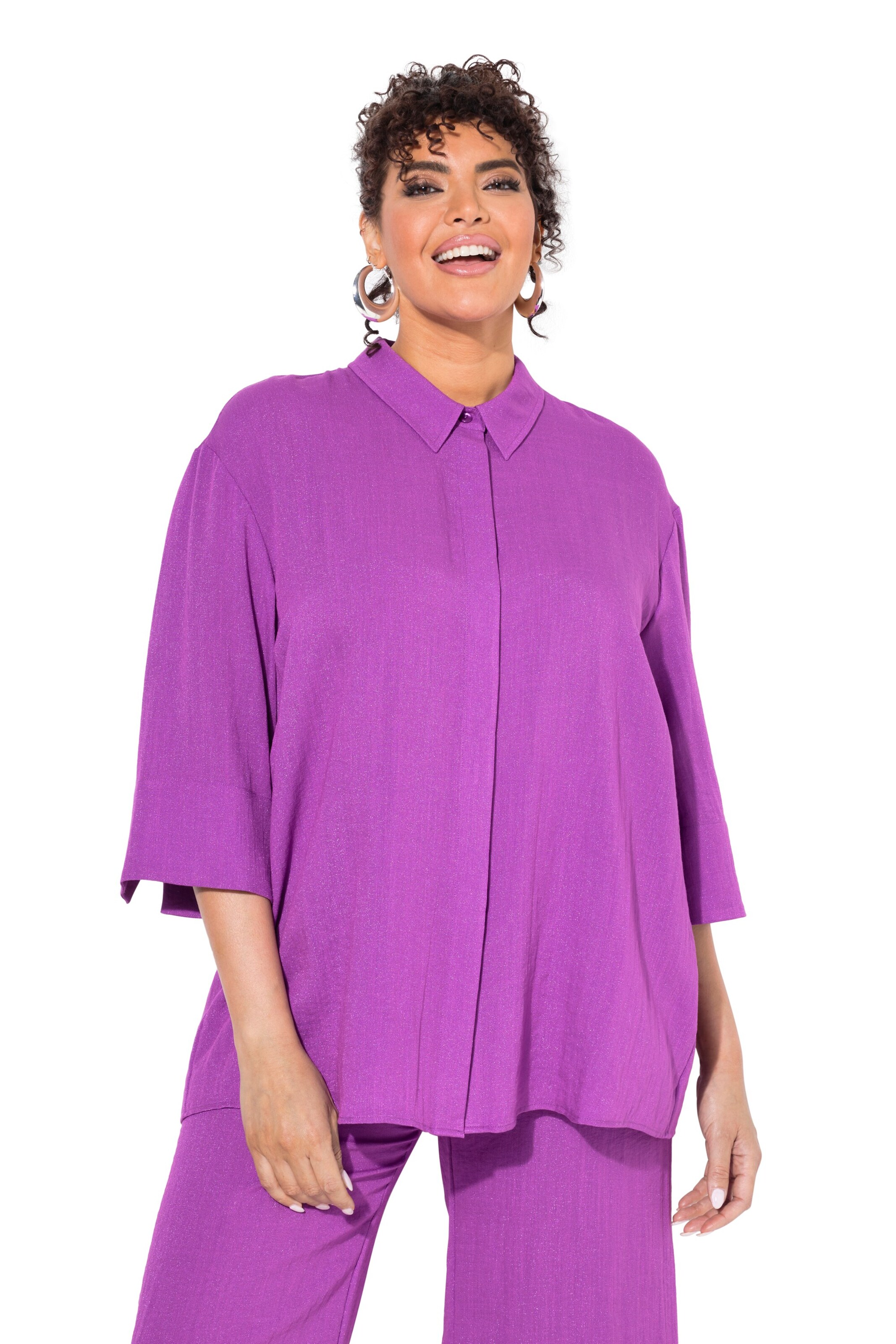 Ulla Popken Blouse in Purple: front