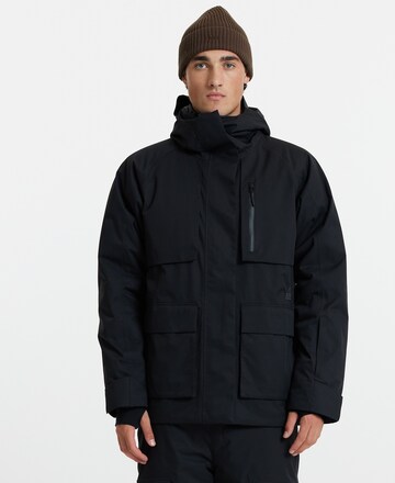 SOS Winter Jacket 'Keilberg' in Black: front